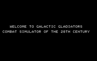 Galactic Gladiator Title Screen